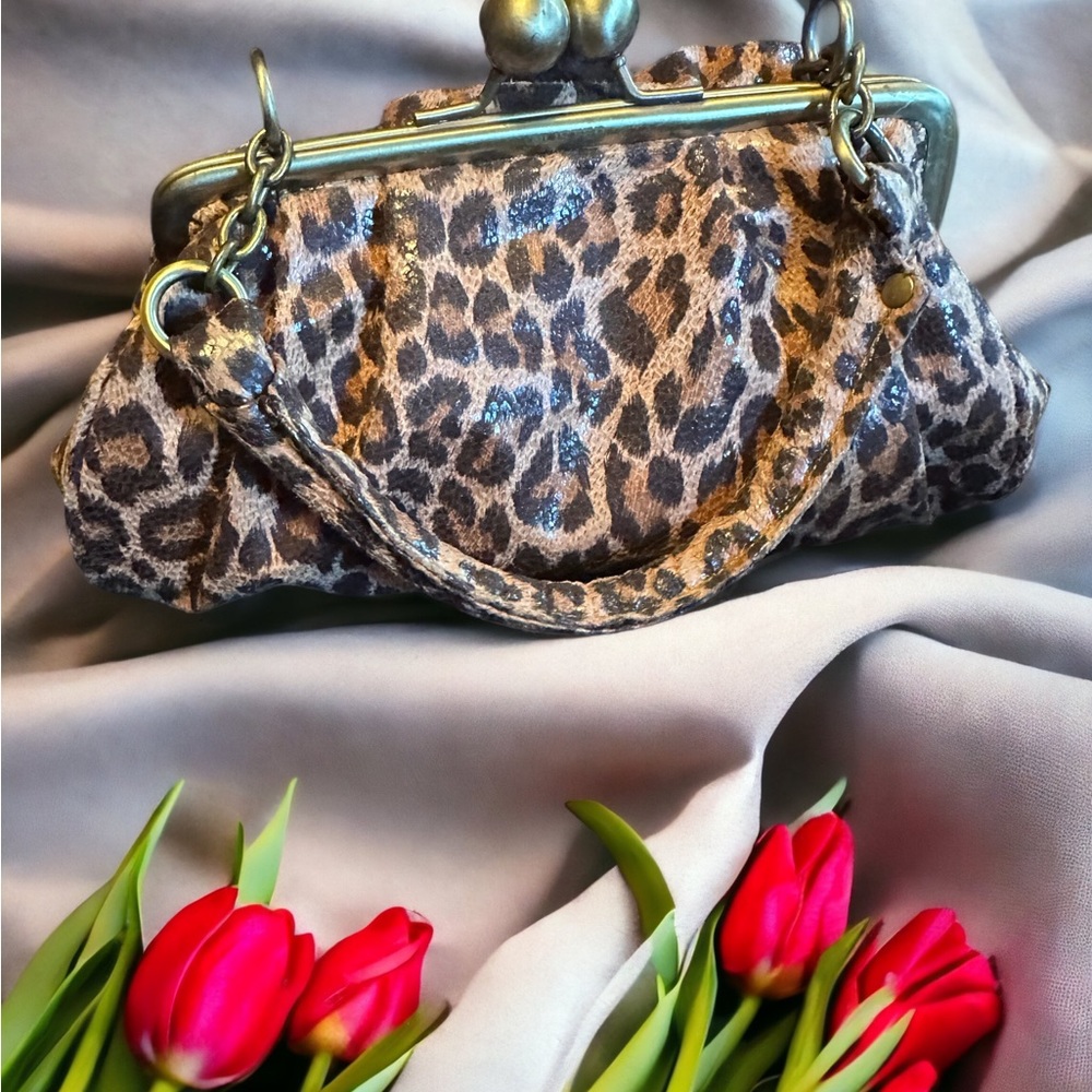 Mini animal print purse